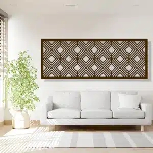 משרבייה #120 יוקרתית בחיתוך לייזר בעיצוב גאומטרי.