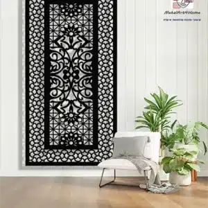 משרבייה #126 יוקרתית בחיתוך לייזר בעיצוב גאומטרי ופרחוני.