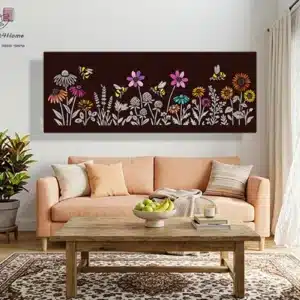 משרבייה #134 יוקרתית בחיתוך לייזר בעיצוב אבסטרקט פרחוני.